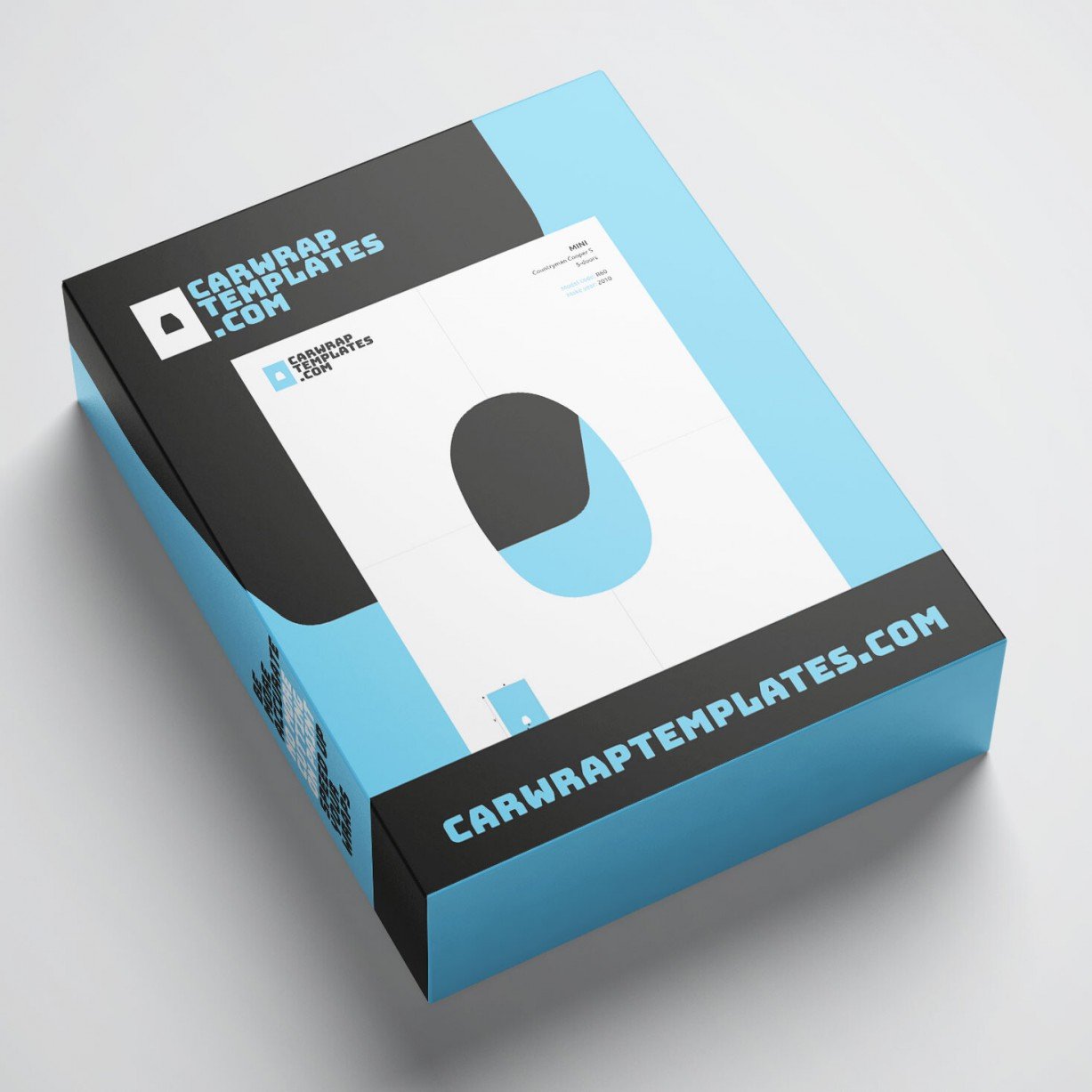 Online car wrap templates for professional vehicle wrappers